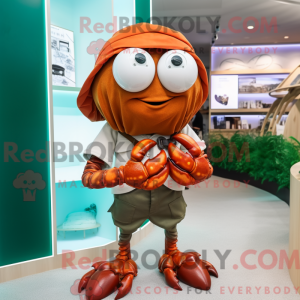 Disfraz de mascota cangrejo...