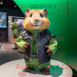Green Guinea Pig mascot...