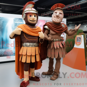 Brown Roman Soldier mascot...