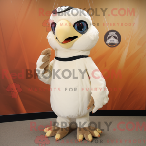 Cream Hawk-maskotdraktfigur...