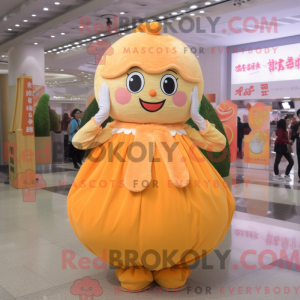 Postava maskota Peach Fried...