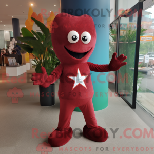 Maroon Starfish maskot...