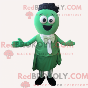 Personaggio mascotte verde...