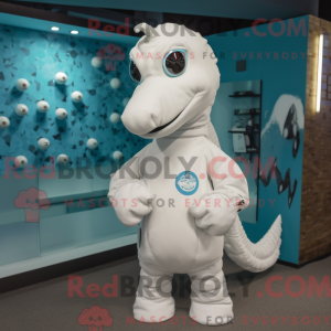 White Sea Horse maskot...