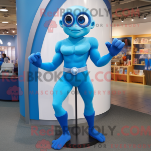 Blauw acrobaat...