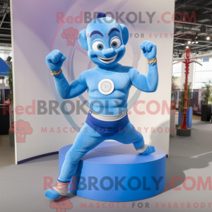 Blauw acrobaat...