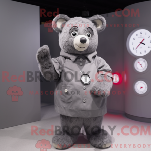 Gray Bear-maskotdraktfigur...