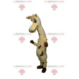 Heel schattig giraffe mascotte met mooie ogen