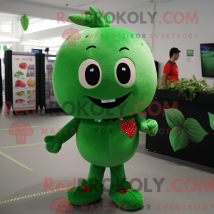 Green Strawberry mascot...
