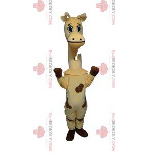 Very cute giraffe mascot with beautiful eyes