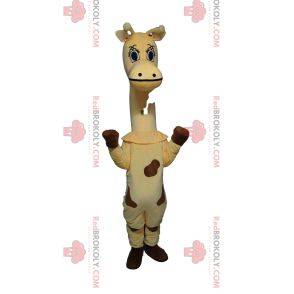 Very cute giraffe mascot with beautiful eyes