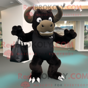 Black Minotaur mascot...