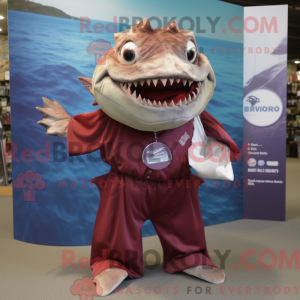 Maroon Piranha máscara de...