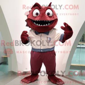 Maroon Piranha máscara de...