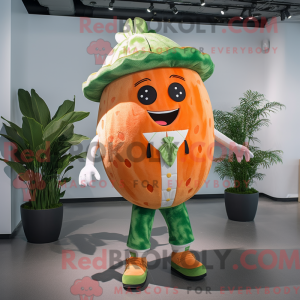Postava maskota oranžového...