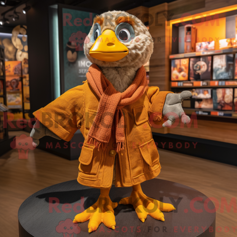 Fantasia de mascote de Rust Gosling com macacão e xales - Mascotes Gosling - REBROKO_305023 - RedBrokoly.com