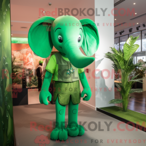 Green Elephant mascot...