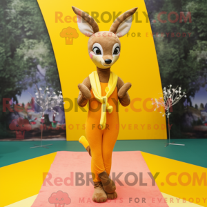 Yellow Roe Deer mascot...