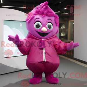 Magenta Ice maskot kostyme...