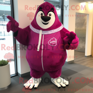 Máscara de gelo magenta com...