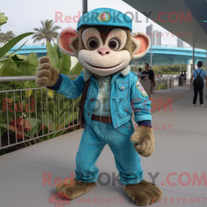 Cyan Capuchin Monkey mask...