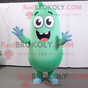 Cyan Zucchini Maskottchen...