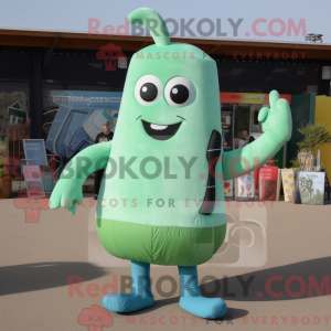 Cyan Zucchini maskot...