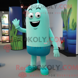 Cyan Zucchini maskot...