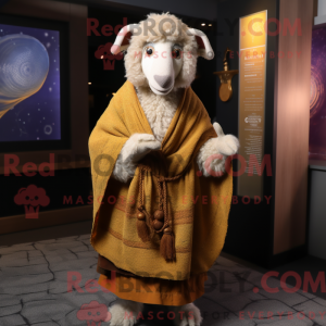 Gold Shepard S Pie mascot...