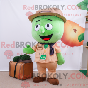 Peach Green Bean mascot...