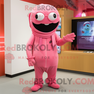 Pink Pink maskot kostume...