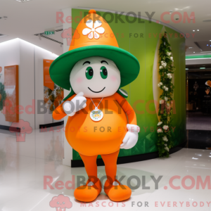 Orange Four Leaf Clover...