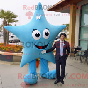 Sky Blue Starfish maskot...
