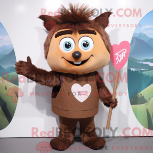 Maskotdraktfigura Brown...