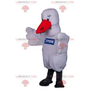 Big eyed stork mascot