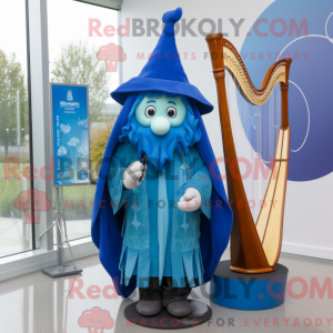 Blaues Maskottchenkostüm...