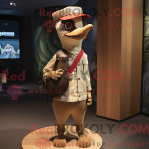 Tan Woodpecker mascot...