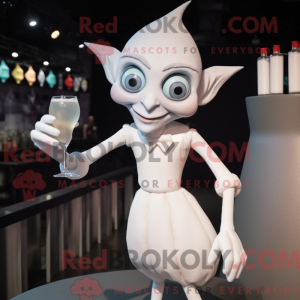 White Elf maskot kostume...