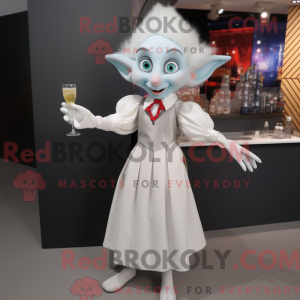 White Elf maskot kostume...