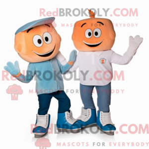 Postava maskota Peach Pair...