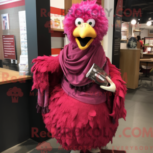Disfraz de mascota Magenta...