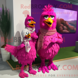 Disfraz de mascota Magenta...