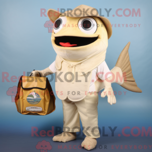 Beige Fish Tacos mascot...