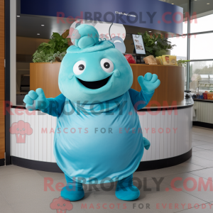 Cyan Beef Stroganoff mascot...