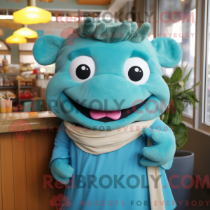 Cyan Beef Stroganoff mascot...