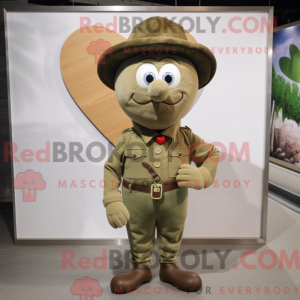 Olive Heart maskot kostume...