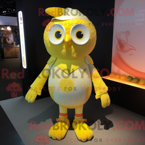 Citrongul ugle maskot...