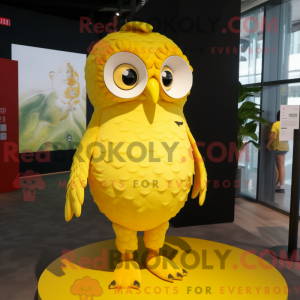 Citrongul ugle maskot...