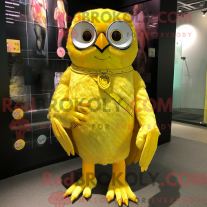 Citrongul ugle maskot...