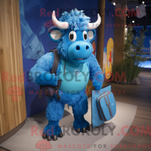 Blue Buffalo mascot costume...